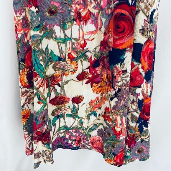 Entro Floral Mini Dress/Tunic Size Small - Picture 4 of 12